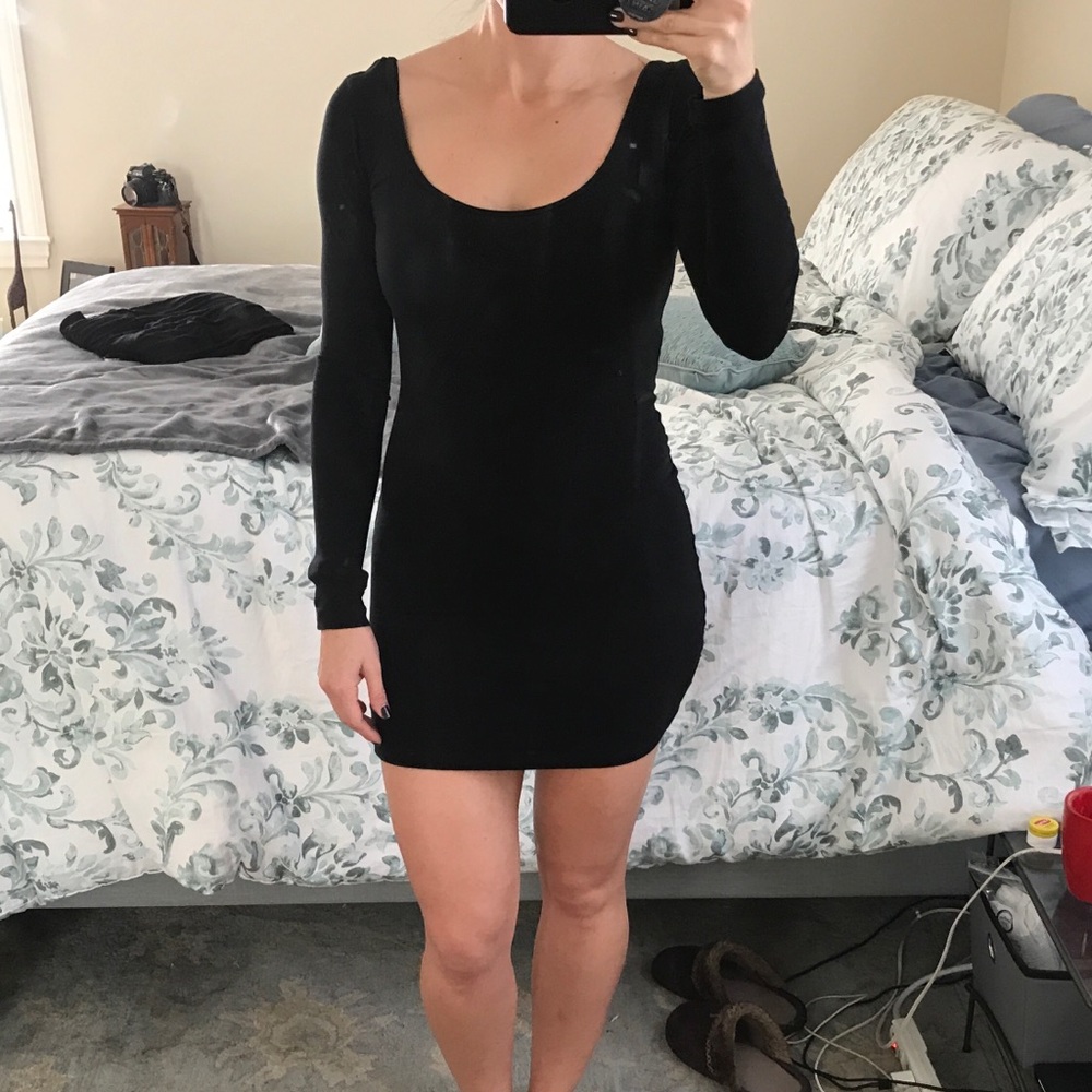 Mini black dress